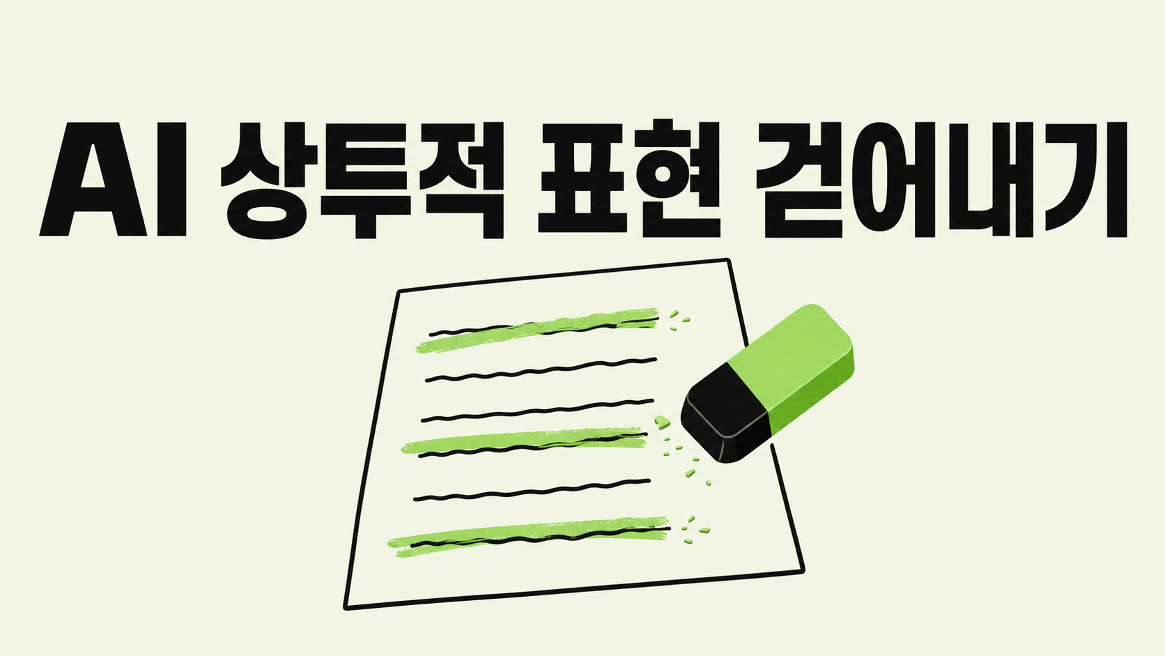 AI 글에서 자주 나오는 상투적 표현 걷어내기