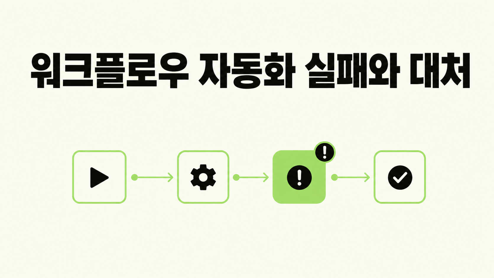 워크플로우 자동화에서 흔히 겪는 실패와 대처